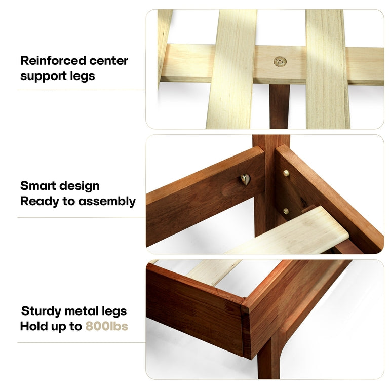 Elara Solid Wood Bed Frame