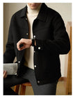 Men's Short Double-faced Woolen Goods Jacket