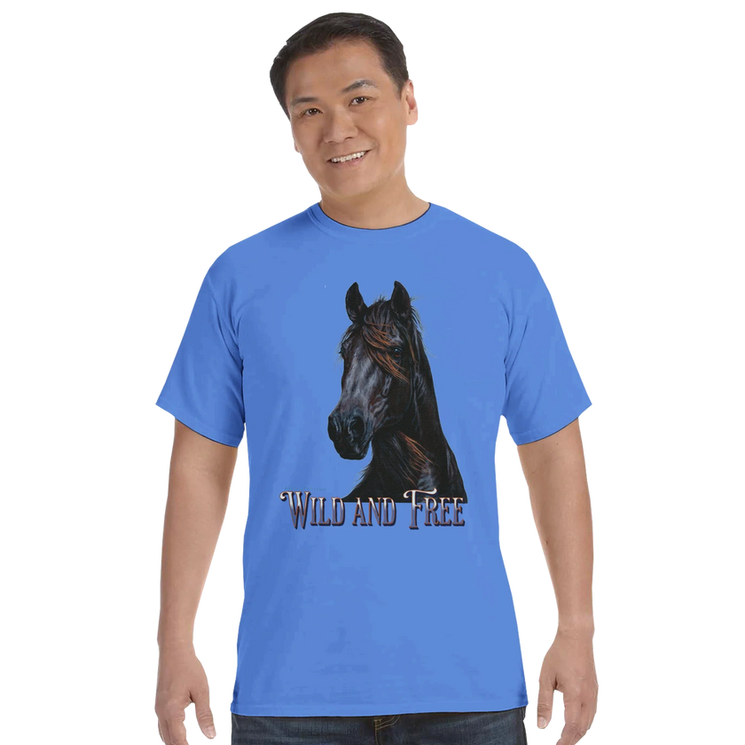 Wild and Free Comfort Colors Unisex Tee – 100% Cotton