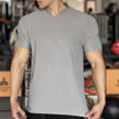 Anti Wrinkle Men Short Sleeve Active wear T-shirt for Workout Gym trainings