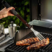 TableCraft 3-Piece Soft-Grip Grilling Tool Set with Dark Wood Handles