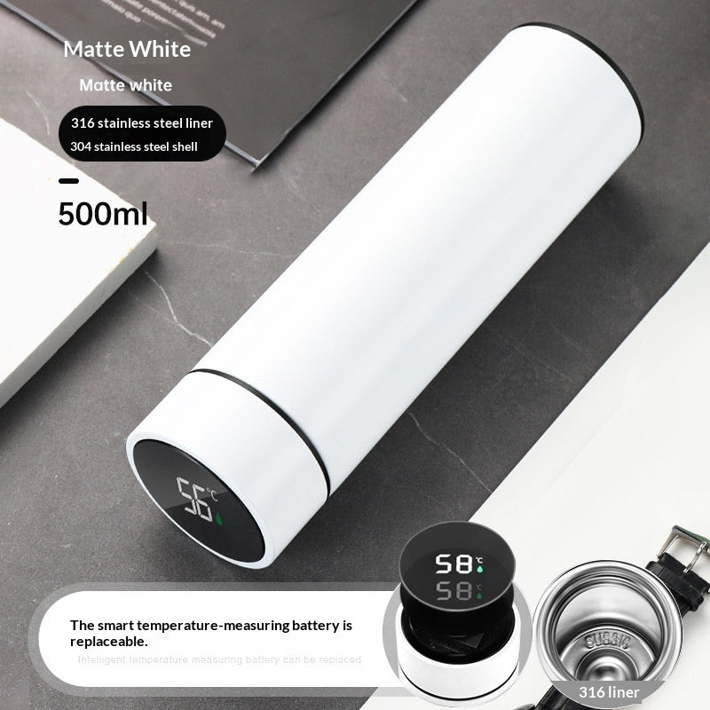 Smart Insulated Water Bottle with Temperature Display & Tea Infuser – 316 Stainless Steel | 500ml