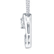1 Carat Moissanite Solitaire Necklace Pendant – Platinum 925 Silver | GRA Certified