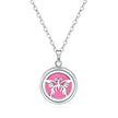 Open Round Hollow Perfume Box Necklace