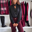 Elegant Fashion Button Long Sleeve business Office Formal Work Shirt For Women