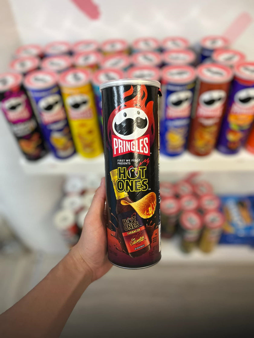 (USA) PRINGLES HOT ONES LOS CALIENTES BARBACOA🌶🔥 - 158G