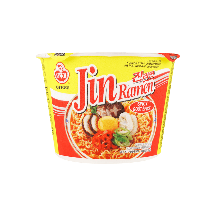 Ottogi Jin Ramen Spicy Bowl (110G) [Best Before Date: 2027.05.06]