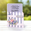 White 5x7 Picket Fence Cards & Envelopes, Pack of 12