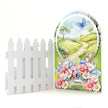 White 5x7 Picket Fence Cards & Envelopes, Pack of 12