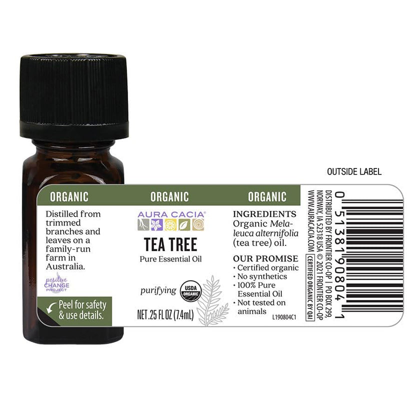 Aura Cacia - Tea Tree Organic Essential Oil (7ml)
