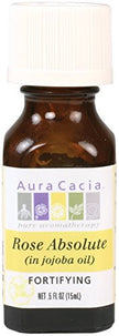 Aura Cacia - Rose Absolute in Jojoba Oil (15ml)