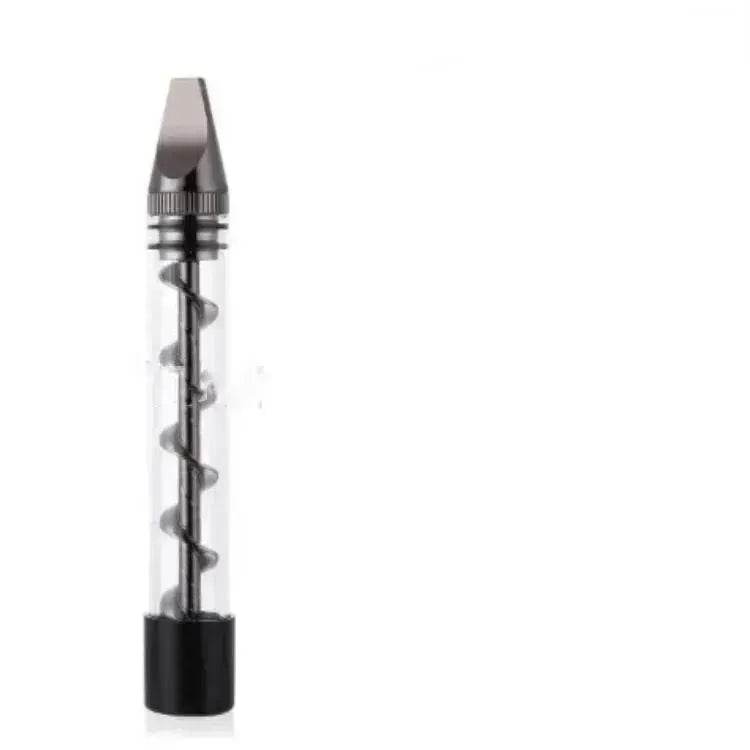 Creative And Simple Dry-burning Atomizer Spiral Pipe Glass Blunt