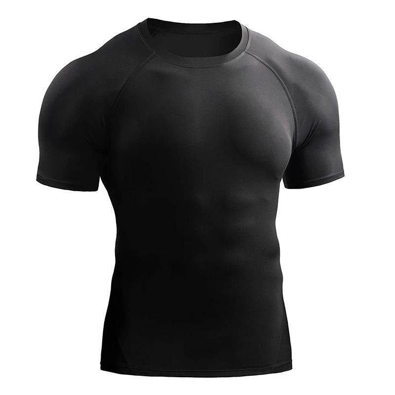 Quick Drying Men Short Sleeve Exercise Running Workout T-shirt Top