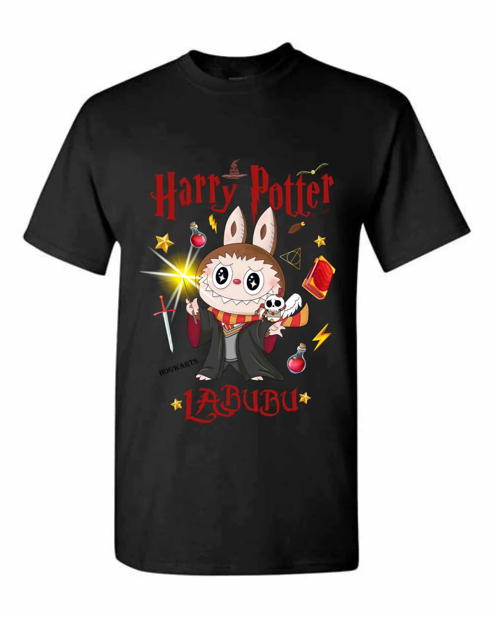 [Kid size] Harry Potter Labubu  T-Shirt – Cute Wizard Graphic Tee, 100% Cotton