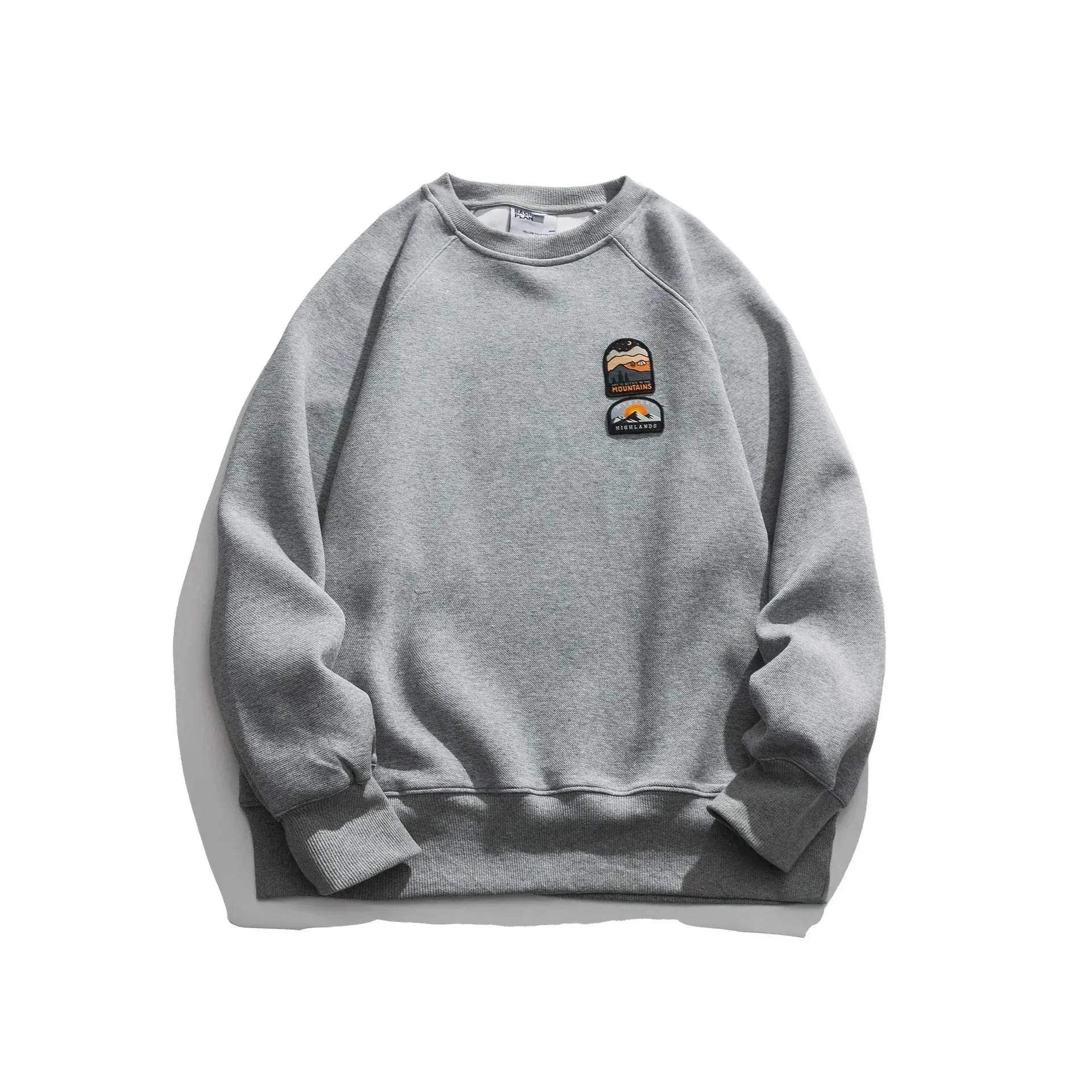 Men's Autumn  Drop-shoulder Sleeve Round neck Oversized Pullover sweatshirts