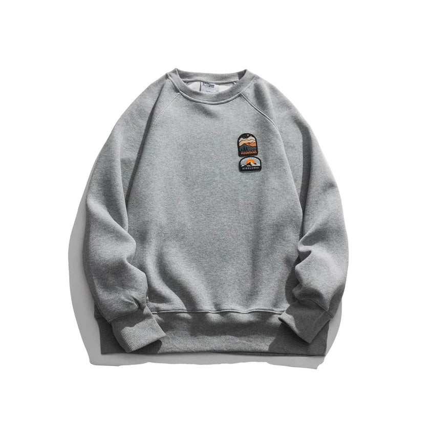Men's Autumn  Drop-shoulder Sleeve Round neck Oversized Pullover sweatshirts