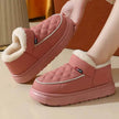 Winter Plush Cotton platform Shoes Warm Thick-bottom Waterproof Home Slippers All-match Indoor Outdoor Garden Shoes For Women