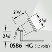 Luminaire paysager d'accentuation - 0586