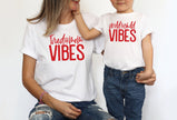 Tired Mom Vibes & Wild Child Matching Mommy And Me Shirts
