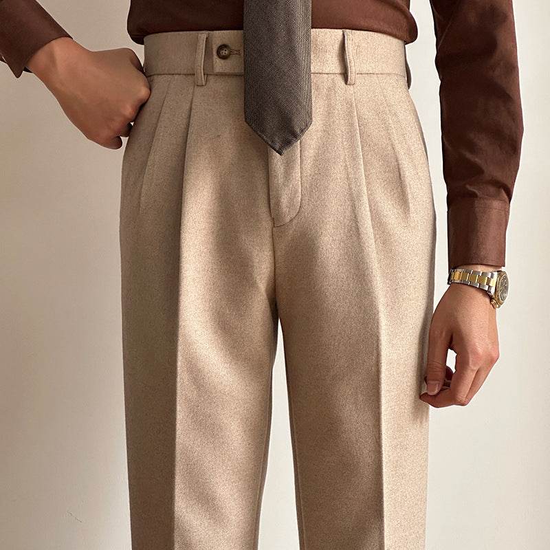 Straight Fitted All-matching formal business Office Work Suit Pants trouser  For Men