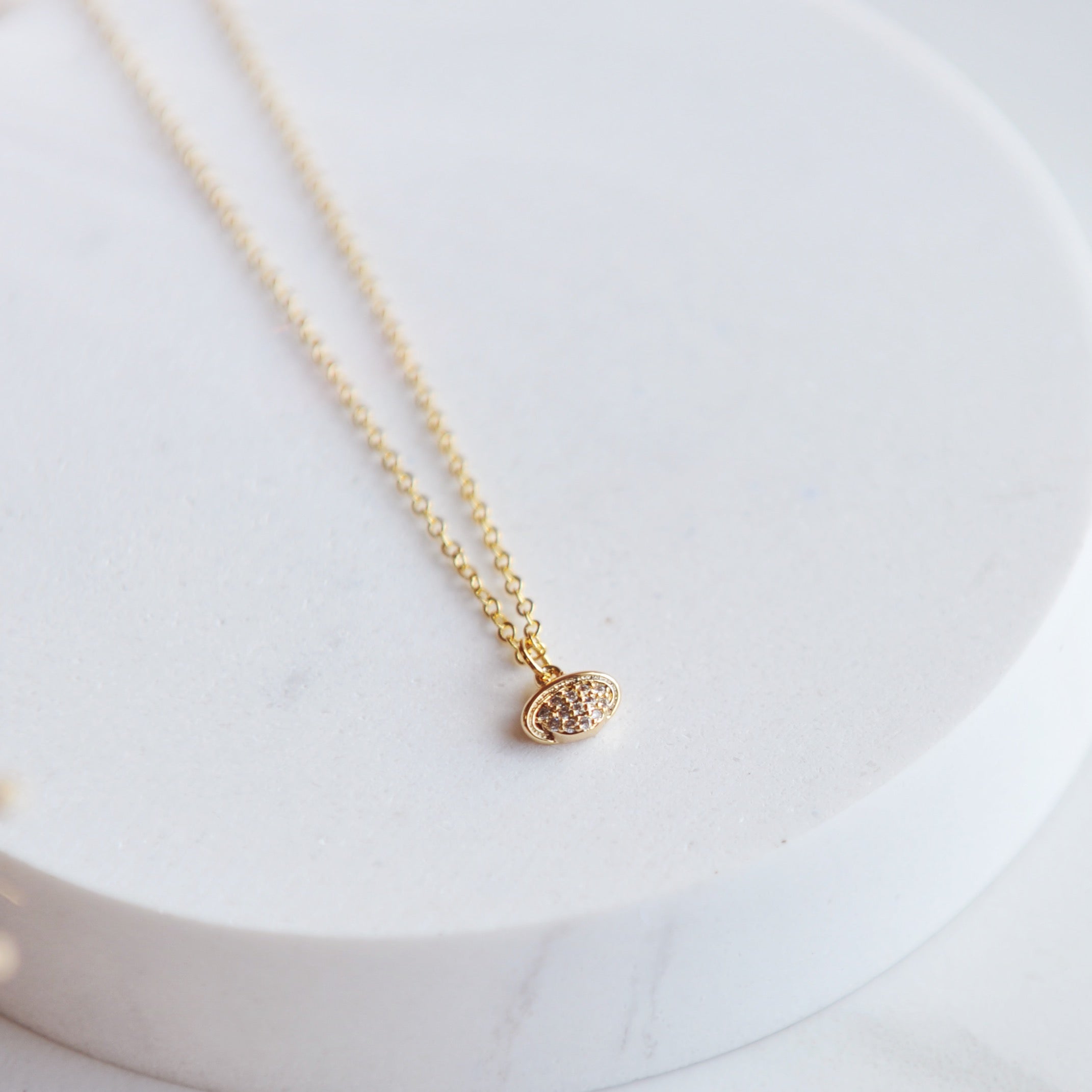 SATURN, Dainty Minimalist Necklace
