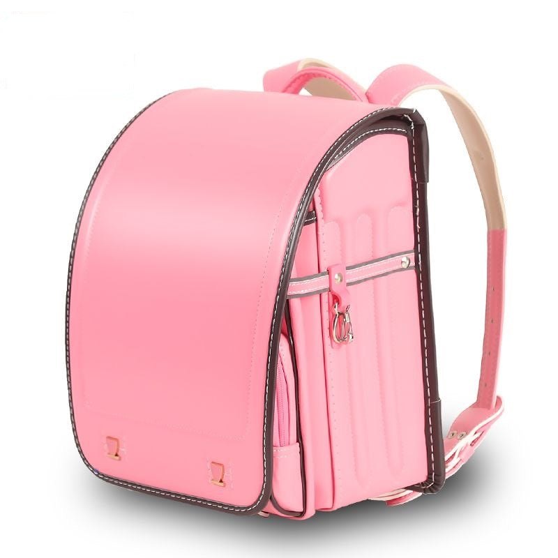 Kids' GPS Positioning Ergonomic School Backpack – Spine Protection, Waterproof PU, Grades 1–6