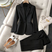 Women's Temperament Office Suit Set – Jacket & Pants, 3 Colors, S–4XL (Canada & USA)