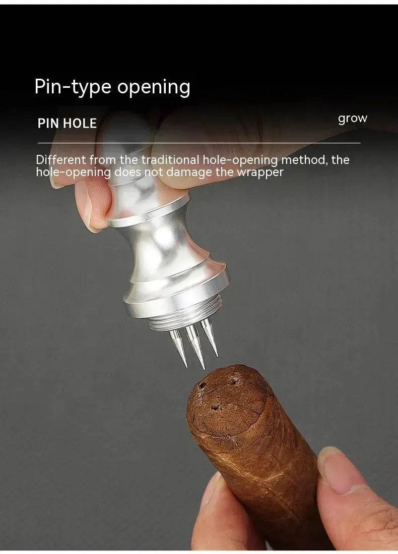Multifunctional Cigar Pin Holder and Hole Punch