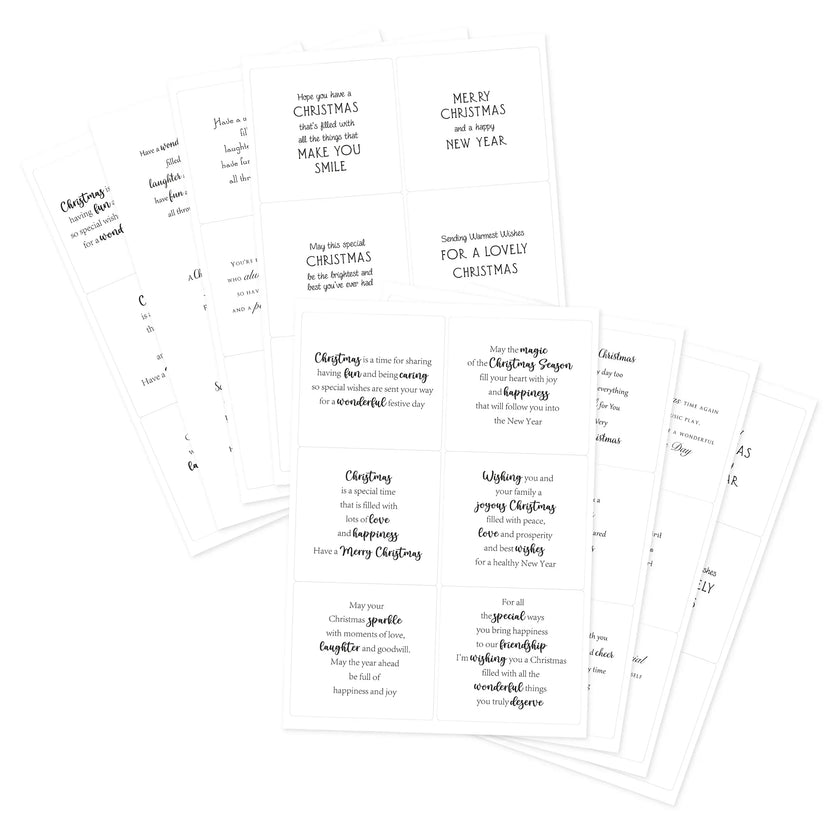 Kanban Crafts Christmas Verses Peelables, 48 stickers