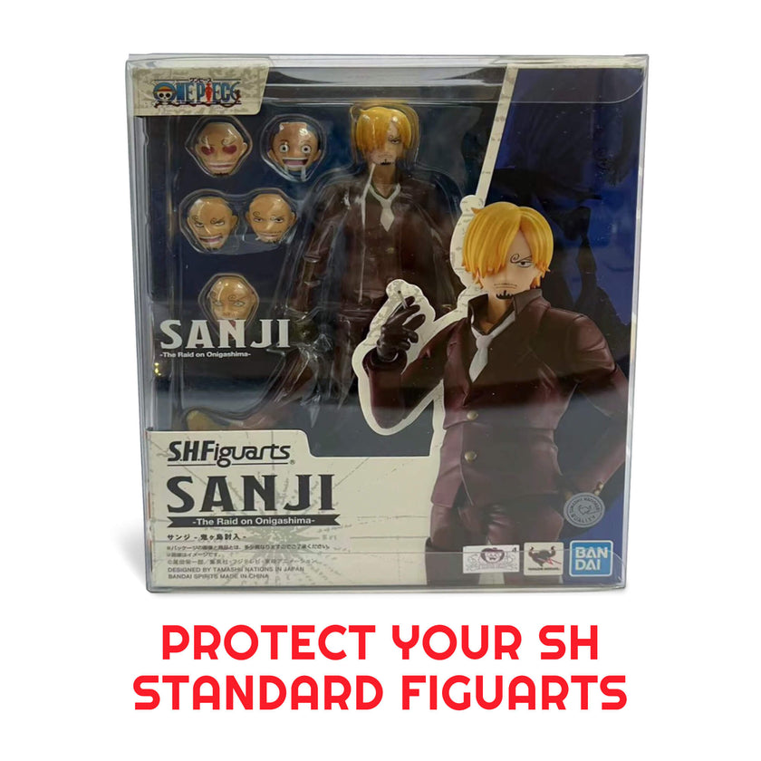 Transparent EVORETRO PET Display Case Protector for SH Figuarts Sanji Figure