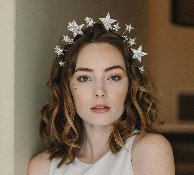 Five Pointed Star Double Row Crown