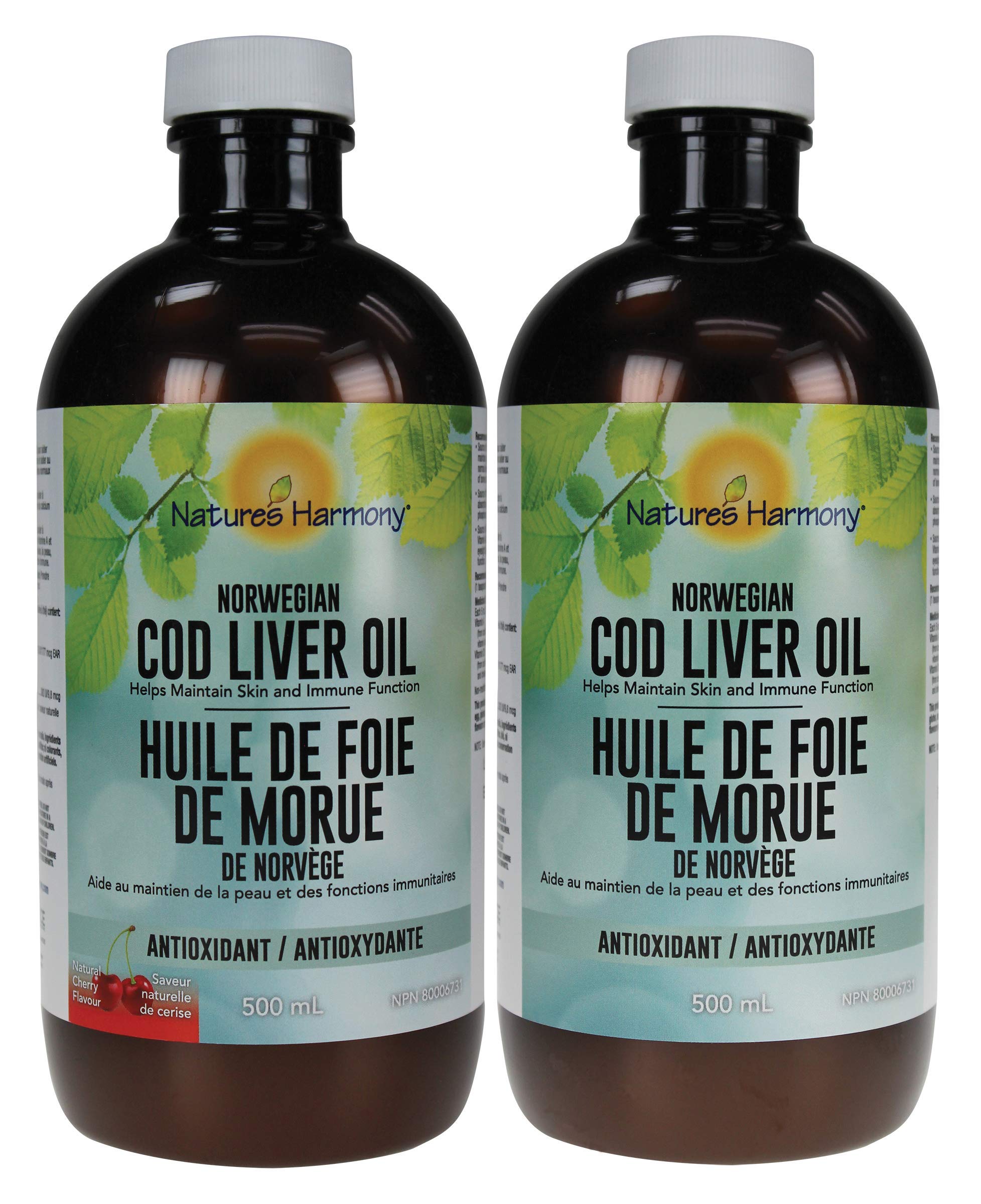 Nature's Harmony - Cod Liver Oil Plain Norwegian (500ml)