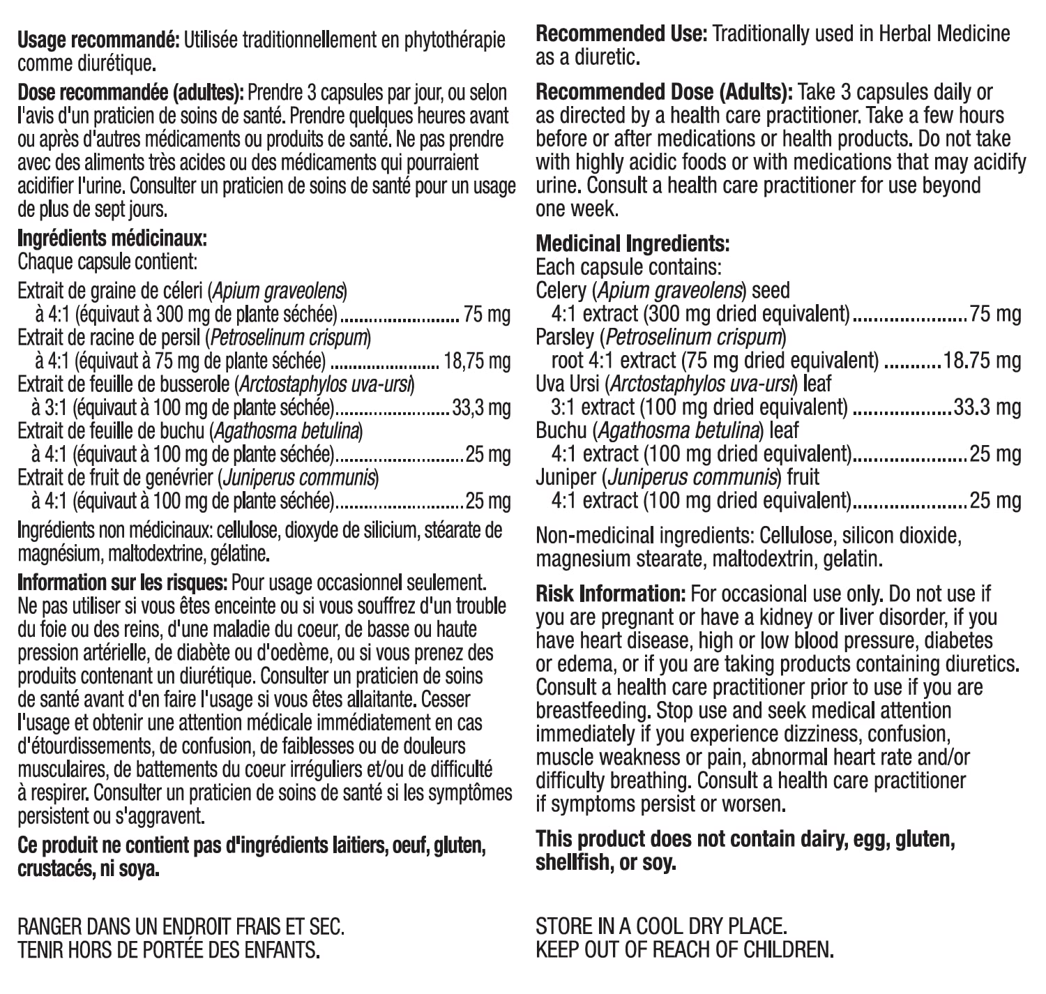 Nature's Harmony - Herbal Diuretic (100caps)