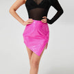 Fashion A Design Mini Leather Split Skirt