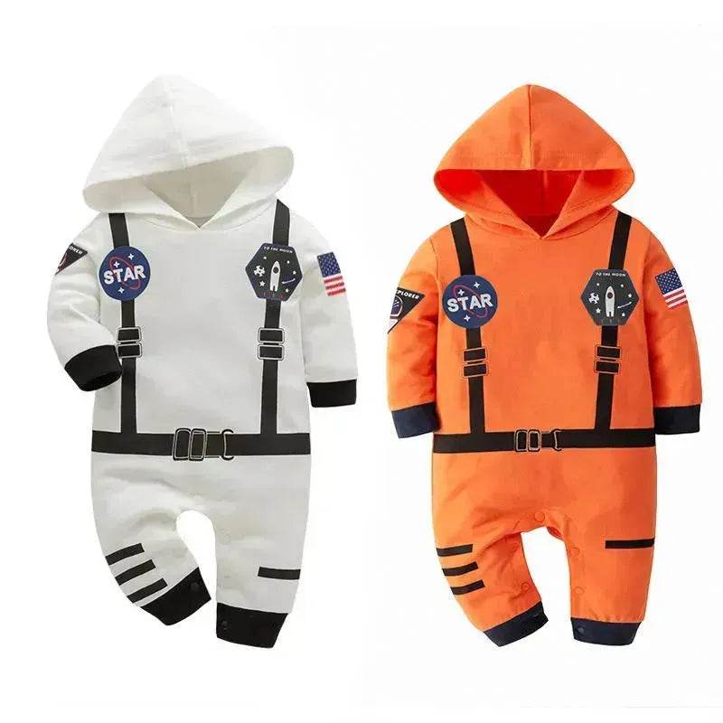 Space Suit Summer  Long-sleeved Jumpsuit Holiday Pullover Clothes Baby boy Astronaut costume