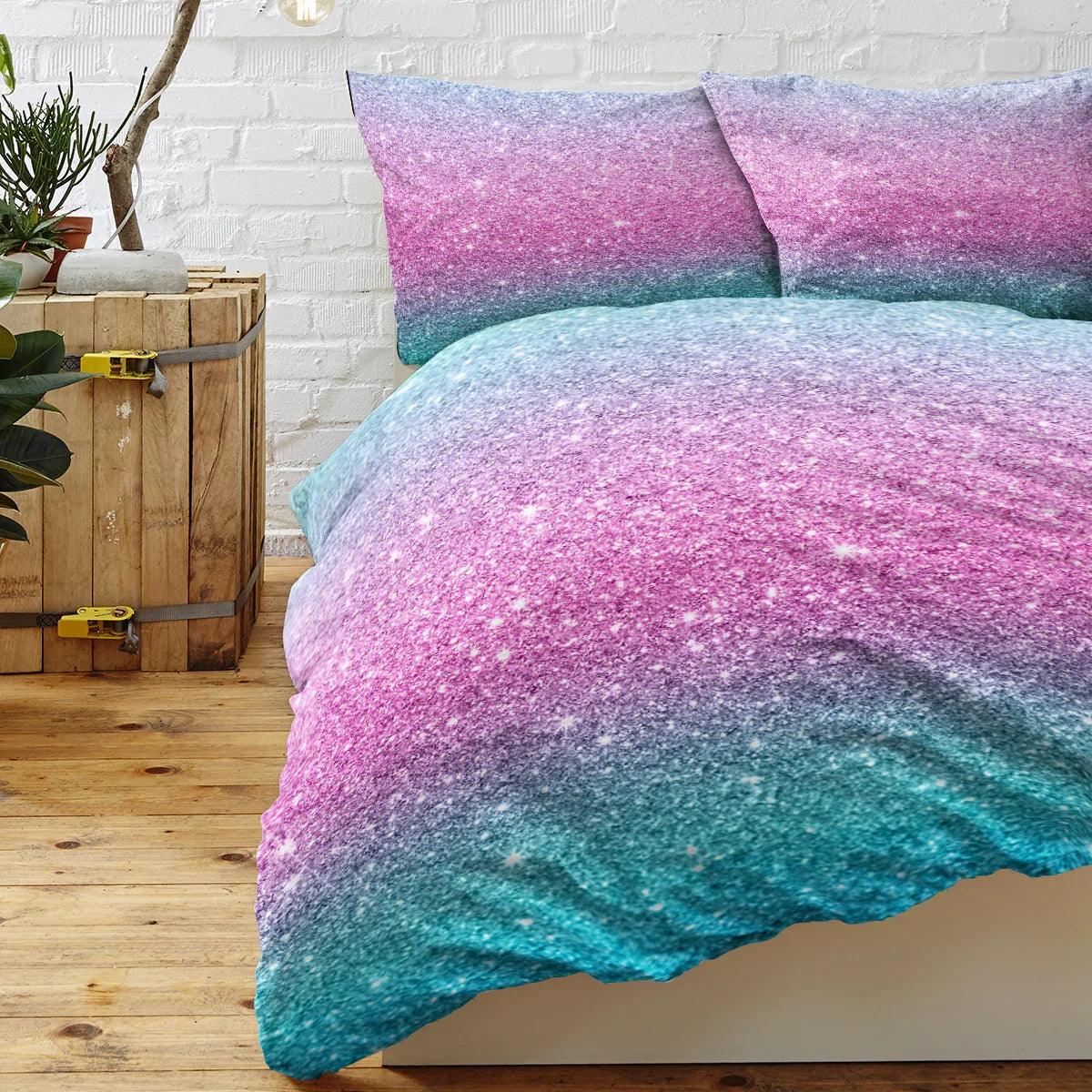 3PCS Ultra Soft Duvet Cover Set For Comforter Star Bedding Set Full Queen King Size