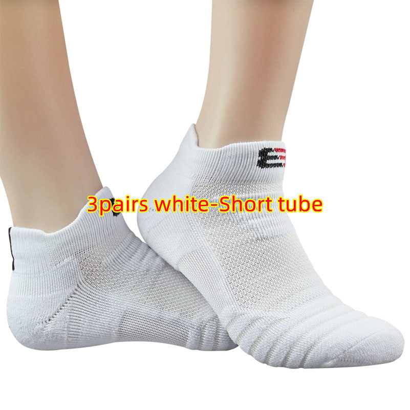 Cotton Blend Ankle Socks – Black, White & Gray | Short & Middle Tube