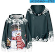 Christmas Snowman Personalized Printed Hoodie Sweatshirts