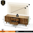 Bosk Wood Fluted TV Stand