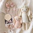 Baby bunny (rose with ivory floral) | Cuddle + Kind