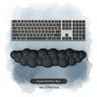 Cloud Wrist Rest Mouse Pad – Anti-Slip Ergonomic Support, 9 Colours