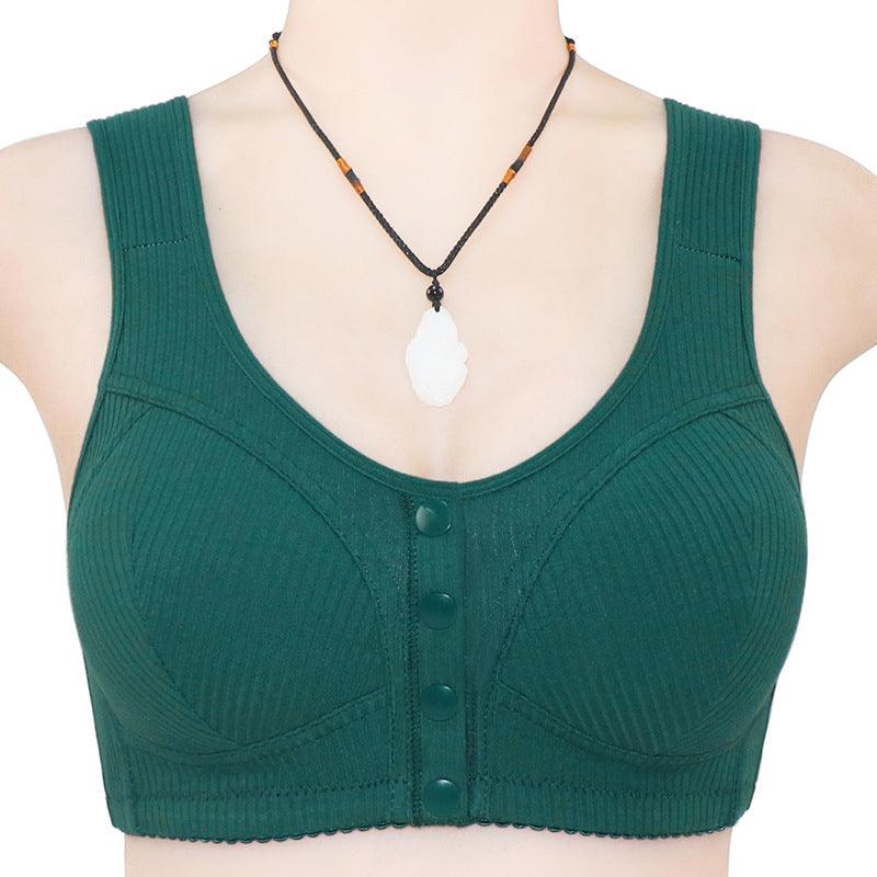 Women's T-Shirt Bra with Front Buckle and No Underwire for Everyday Wear