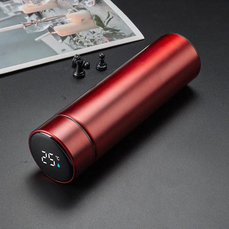 Stainless Steel Vacuum Water Cup Temperature Display Car Insulation Cup