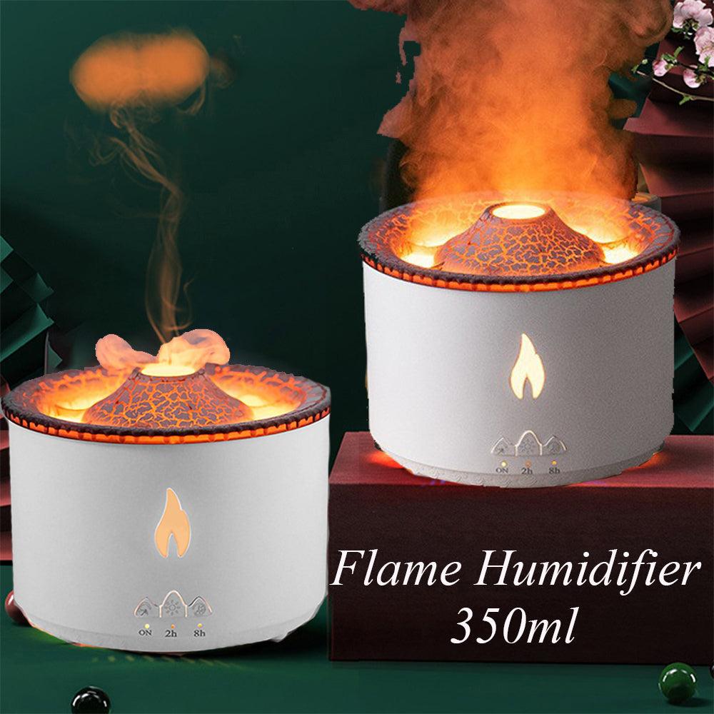 Volcano Aromatherapy Humidifier Diffuser with Flame and Jellyfish Effect