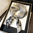 Women's Imitation Silk Square Scarf 70x70cm | Floral Print Kerchief Canada USA