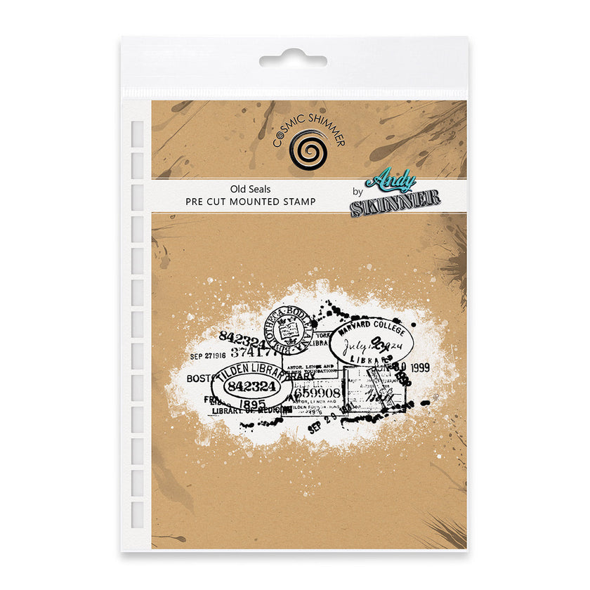 Old Seals Pre Cut Rubber Stamp Set by Andy Skinner