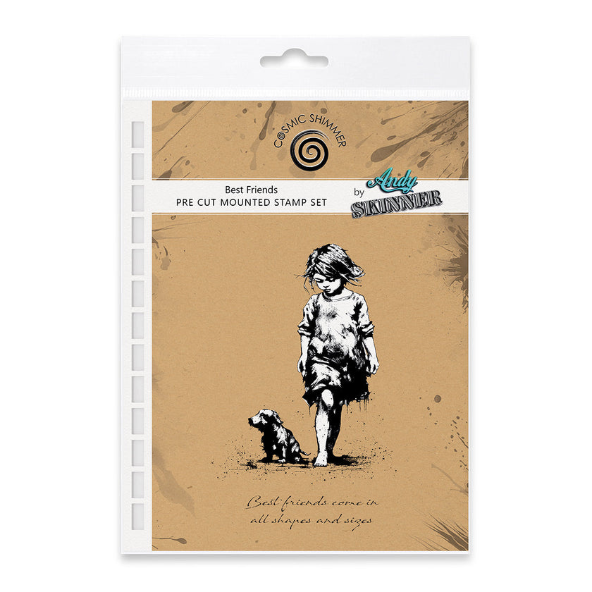 Best Friends Pre Cut Rubber Stamp Set by Andy Skinner