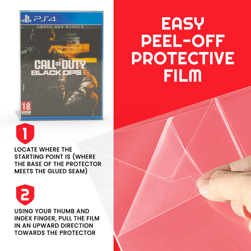 EVORETRO Display Case Protector for PS3/PS4 Steel Book Box PET Protector