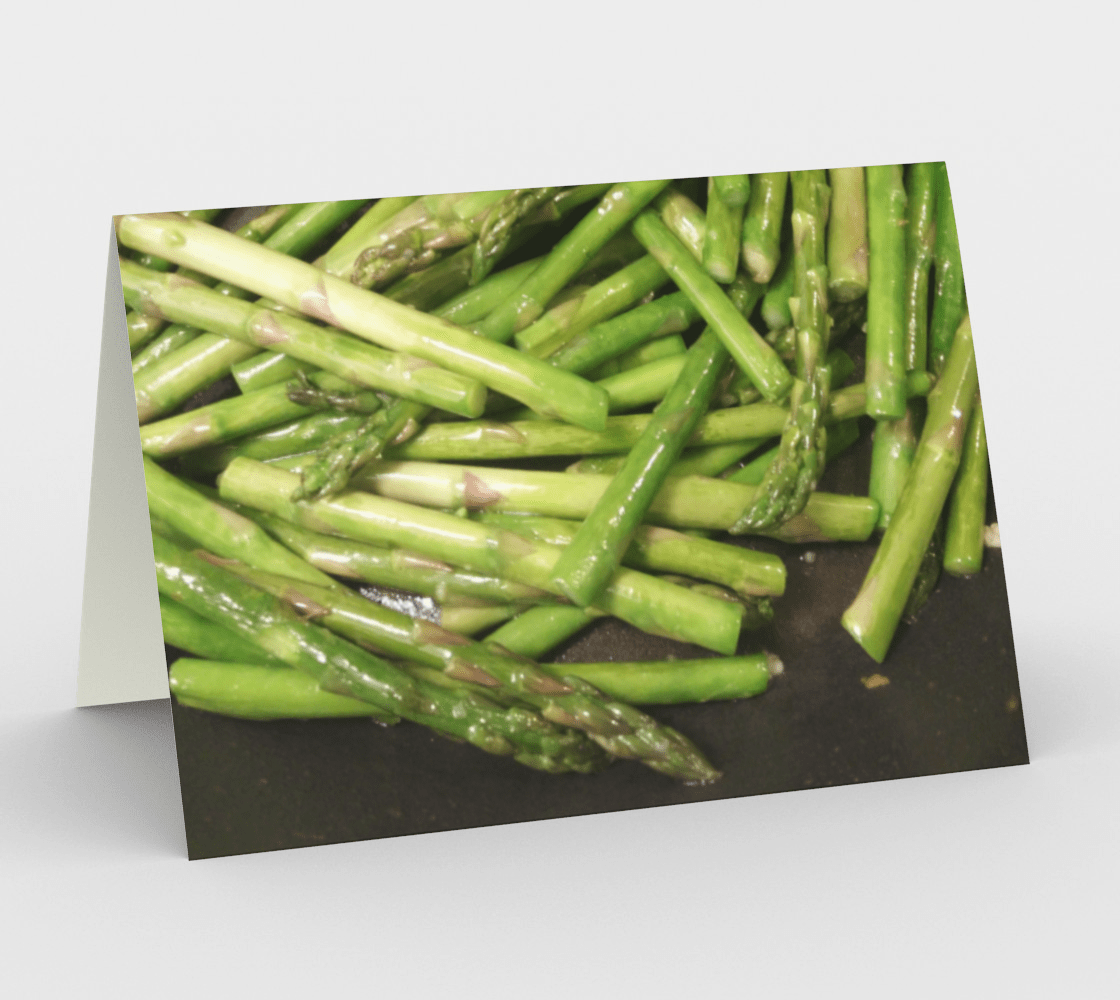 Set of 3 Blank Greeting Cards | 5 x 7 | Asparagi