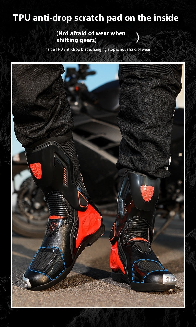 High-Top Protective Motorcycle Riding Boots – Non-Slip, Wear-Resistant | EU 40–44